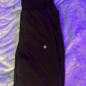 lululemon black dance studio joggers